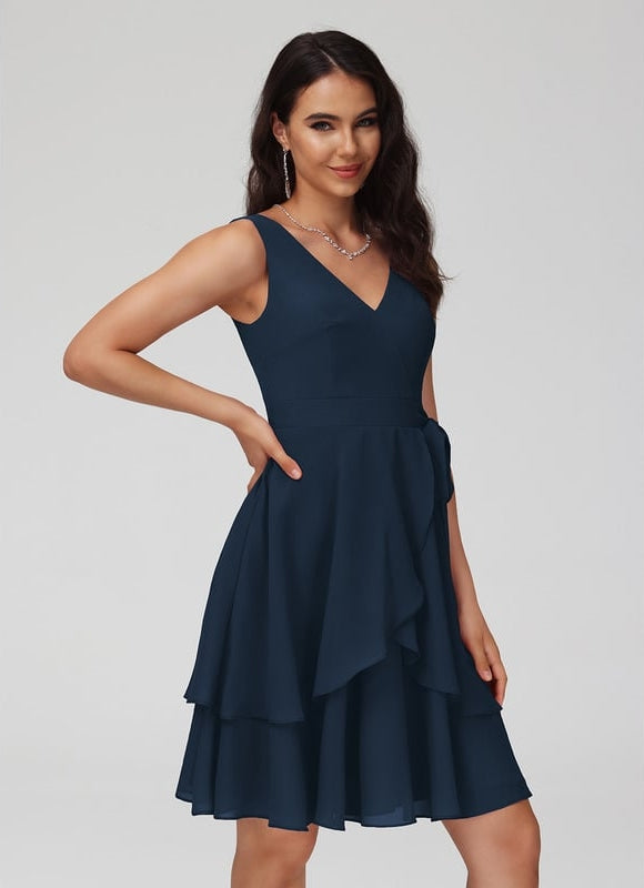 Robe De Bal Fluide Rose - gallery 7