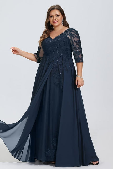 Robe De Bal Longue Bordeaux Élégante - gallery 5