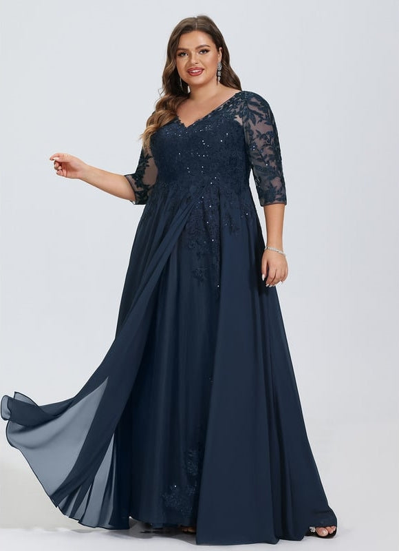 Robe De Bal Longue Bordeaux Élégante - gallery 5