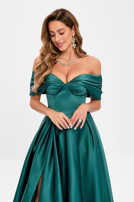 Robe De Bal Émeraude Luminescente - gallery 2