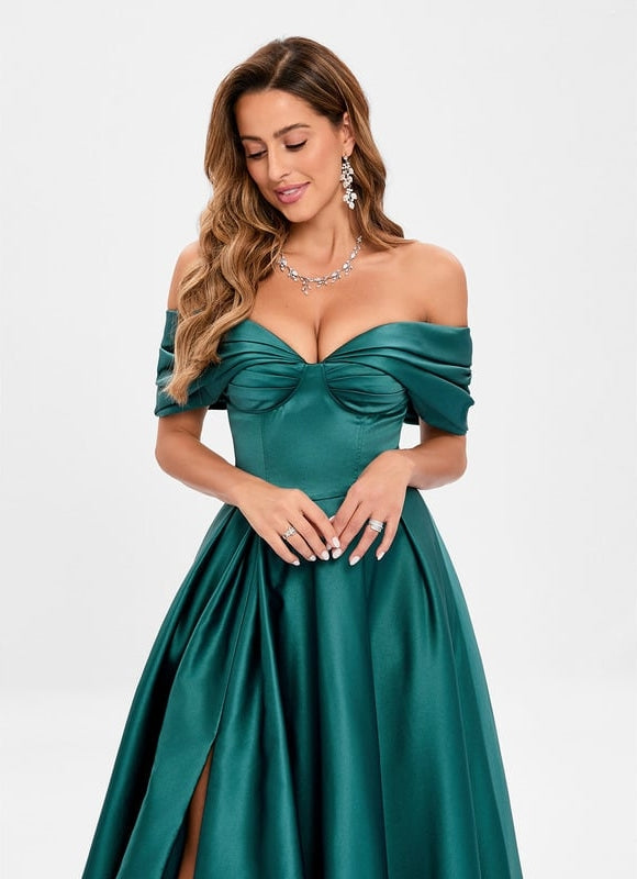 Robe De Bal Émeraude Luminescente - gallery 2
