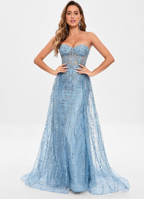Robe De Bal Éclat Argenté - gallery 2