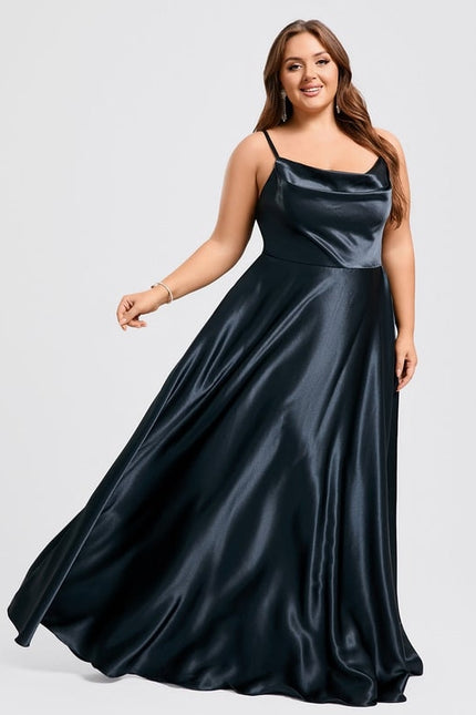 Robe De Bal Satin Rose Poudré - gallery 8