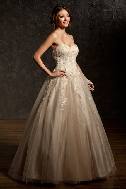Robe De Bal Tulle Beige - gallery 1