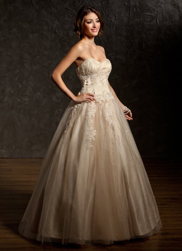 Robe De Bal Tulle Beige - gallery 1