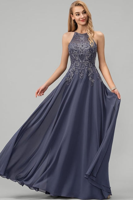 Robe De Bal Fluide Ornée - gallery 1