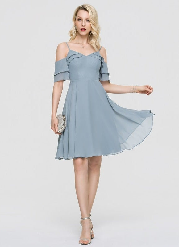 Robe De Bal Fluide Ciel - gallery 2