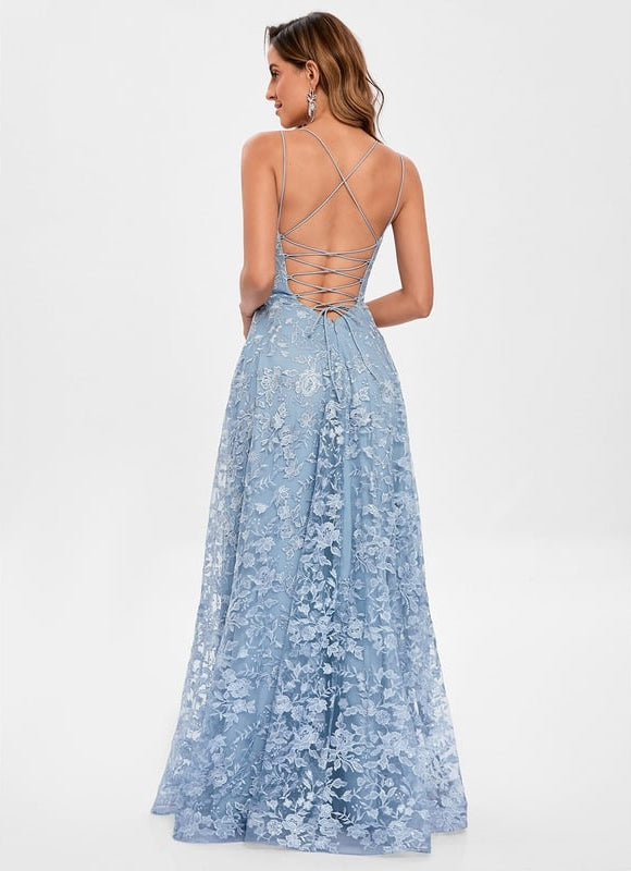 Robe De Bal Florale Ciel - gallery 5