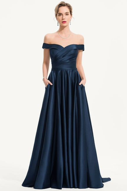 Robe De Bal Élégance Marine