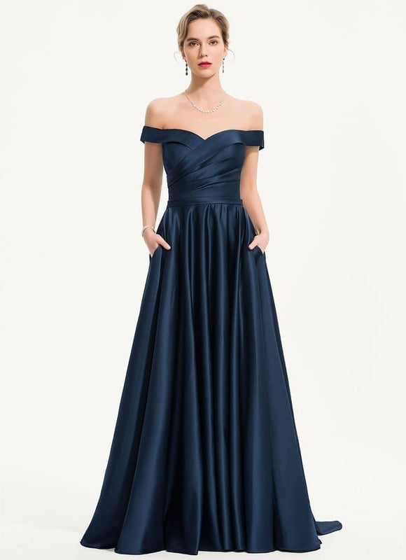 Robe De Bal Élégance Marine