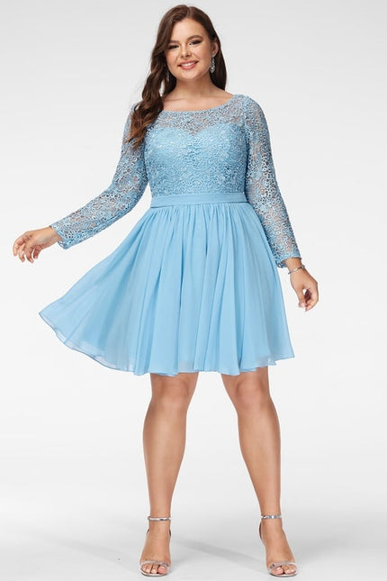 Robe De Bal À Volants Marine - gallery 6