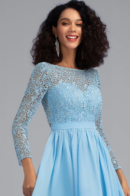 Robe De Bal À Volants Marine - gallery 3