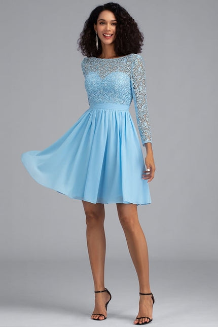 Robe De Bal À Volants Marine - gallery 2