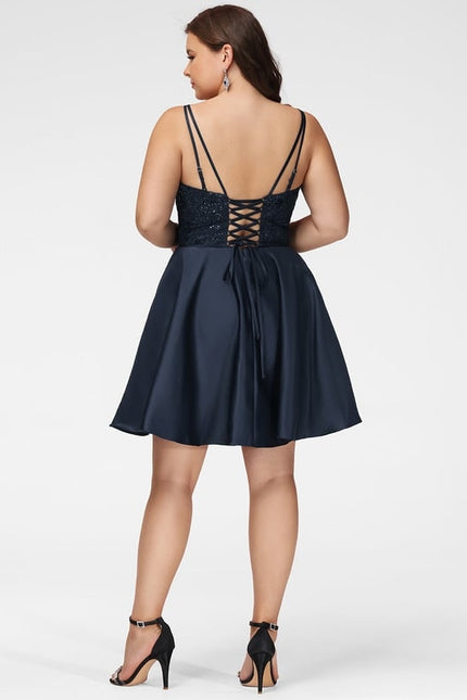 Robe De Bal Satinée À Bretelles - gallery 9