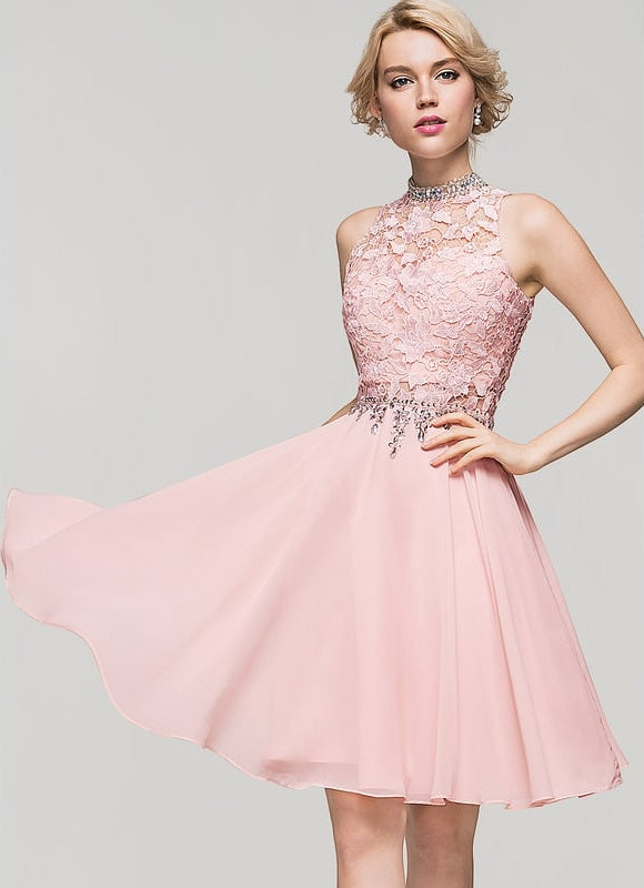 Robe De Bal Chiffon Perlée