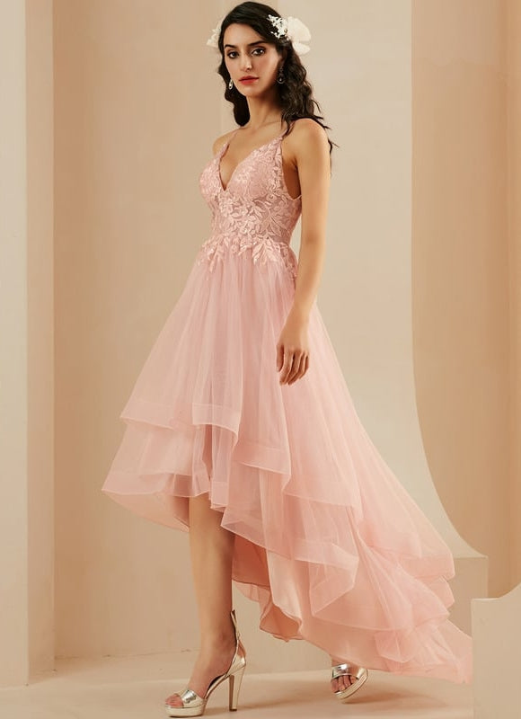 Robe De Bal Tulle Asymétrique
