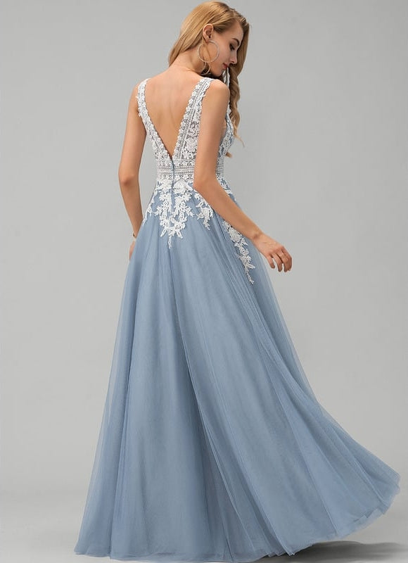 Robe De Bal De Bal Tulle Étoilé - gallery 3