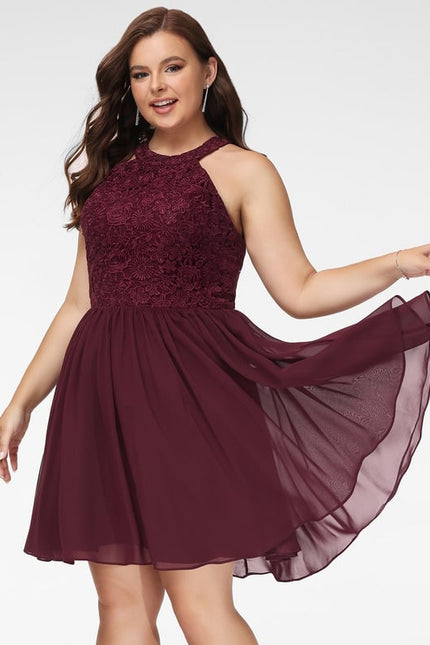 Robe De Bal À Volants Marine - gallery 8