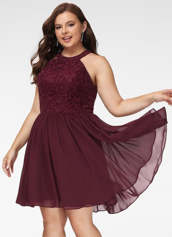 Robe De Bal À Volants Marine - gallery 8