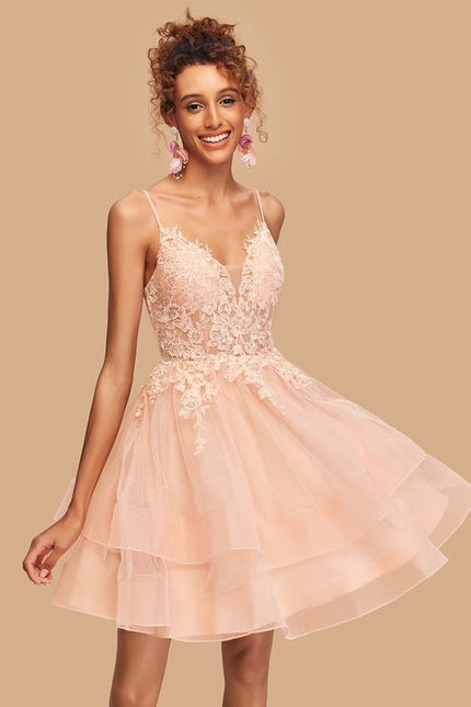Robe De Bal Courte Tulle Brodée