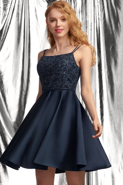 Robe De Bal Satinée À Bretelles