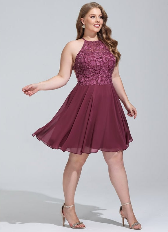 Robe De Bal Cocktail Bordeaux - gallery 6