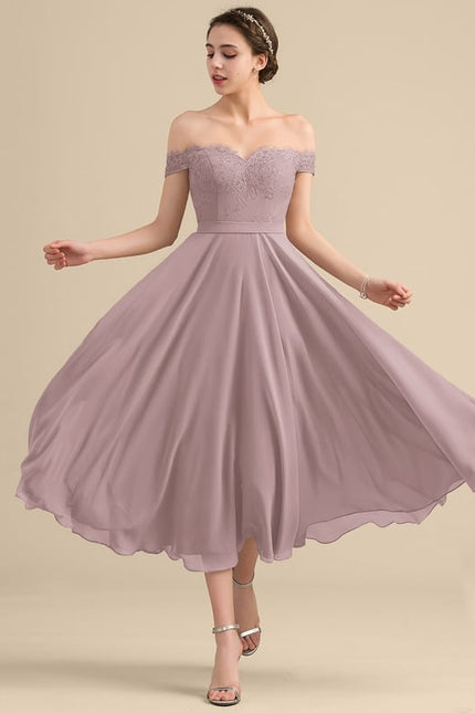 Robe De Bal Lavande Flottante