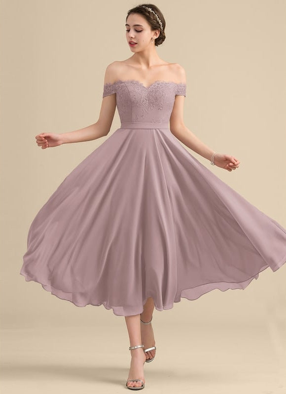Robe De Bal Lavande Flottante