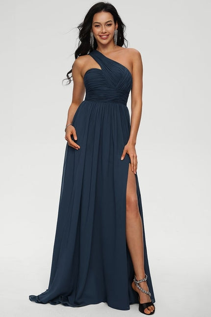 Robe De Bal Asymétrique Fluide