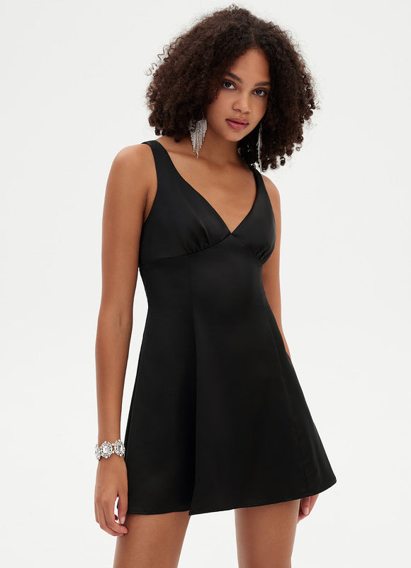 Robe De Bal Noire Évasée - gallery 2