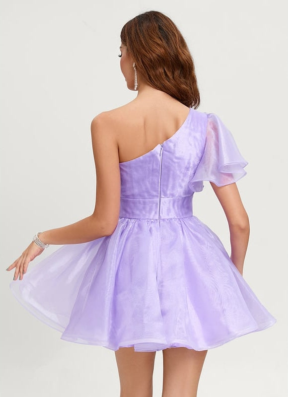 Robe De Bal Asymétrique Légère - gallery 4