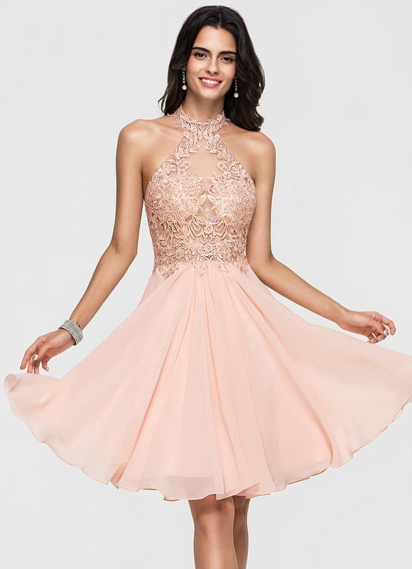Robe De Bal Aérienne Pêche