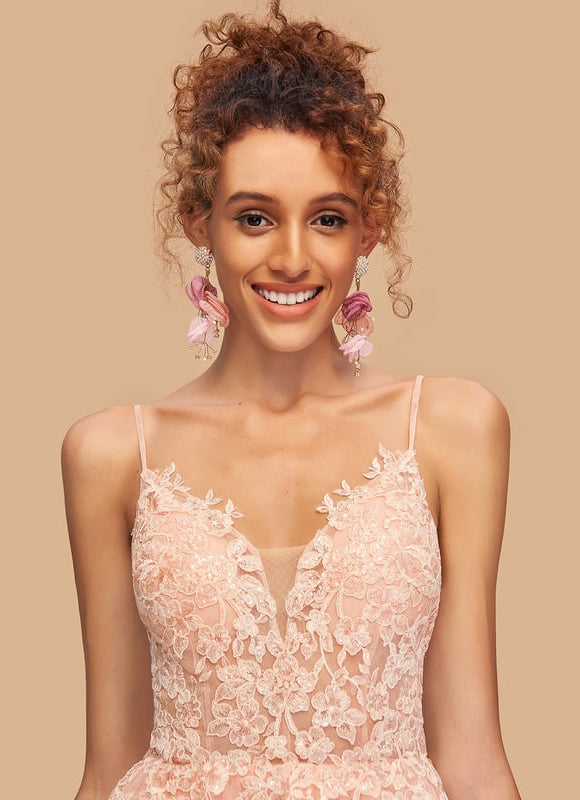 Robe De Bal Courte Tulle Brodée - gallery 4