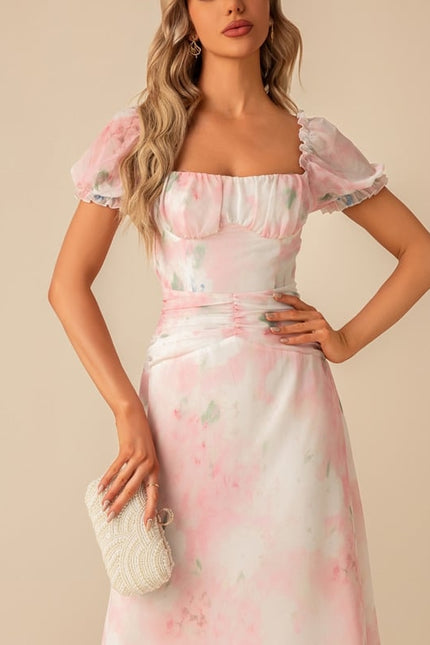 Robe De Bal Florale Pastel - gallery 3