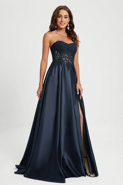 Robe De Bal Éclat Satin - gallery 1