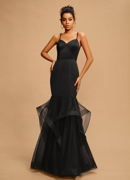 Robe De Bal Sirène Tulle Noir