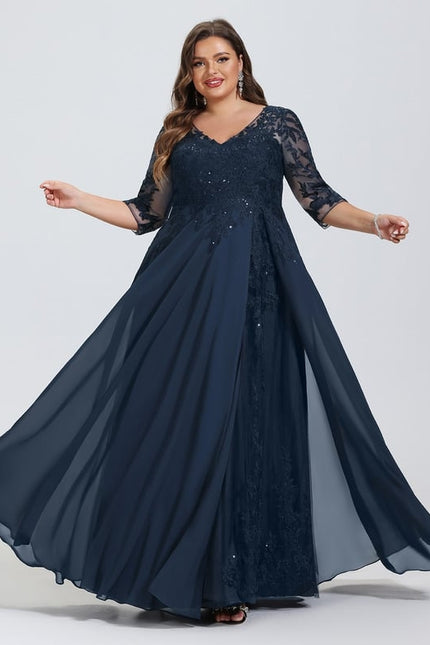 Robe De Bal Longue Bordeaux Élégante - gallery 8