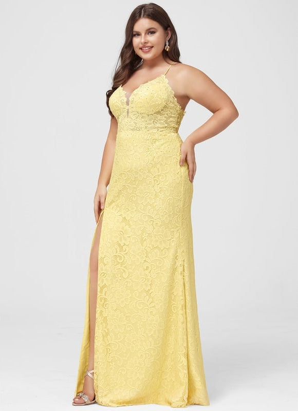 Robe De Bal Jaune Floral - gallery 6