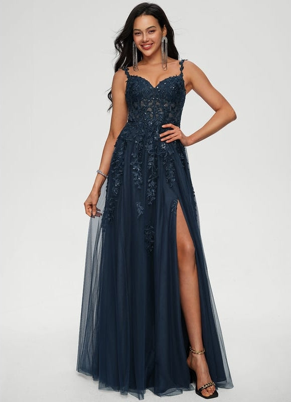 Robe De Bal Tulle Azur