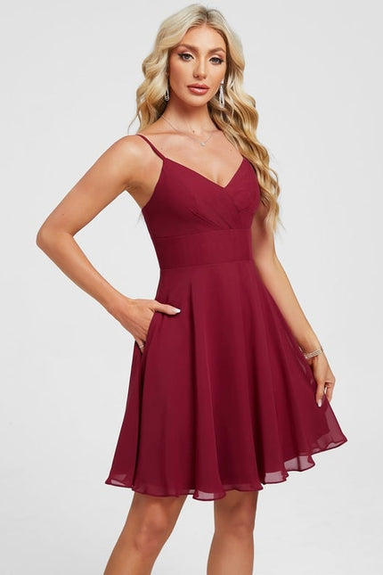 Robe De Bal Col V Fluide - gallery 4