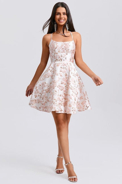 Robe De Bal Florale Rose - gallery 6