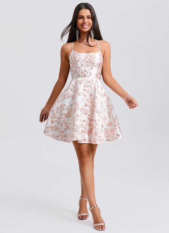 Robe De Bal Florale Rose - gallery 6