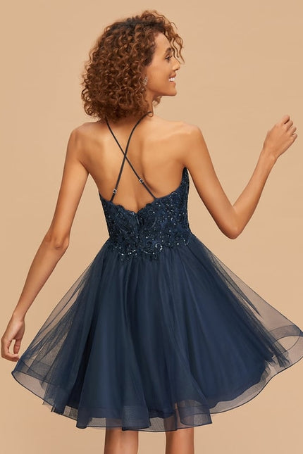 Robe De Bal Tulle Pailleté Chic - gallery 2
