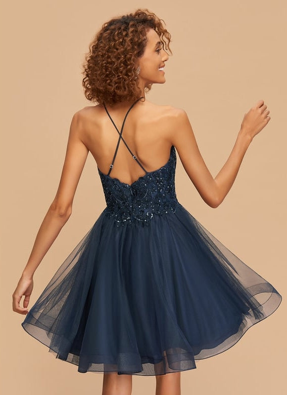 Robe De Bal Tulle Pailleté Chic - gallery 2