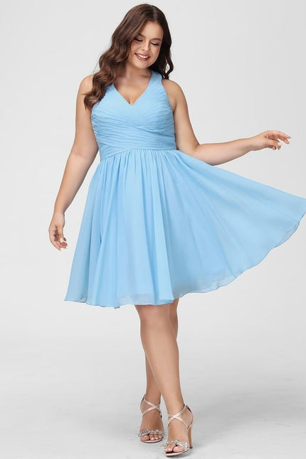 Robe De Bal Mousseline Bordeaux - gallery 7