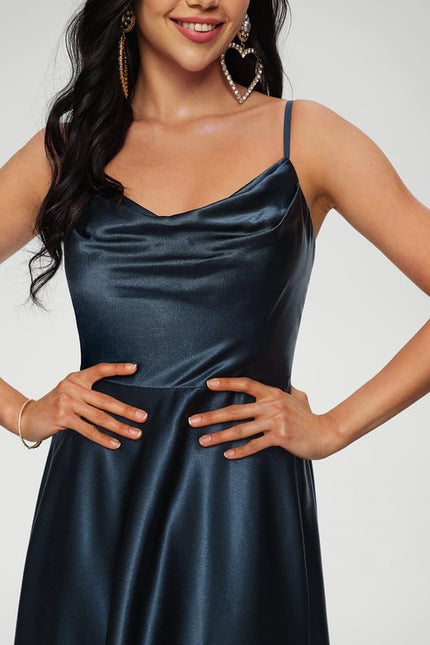 Robe De Bal Satin Rose Poudré - gallery 5