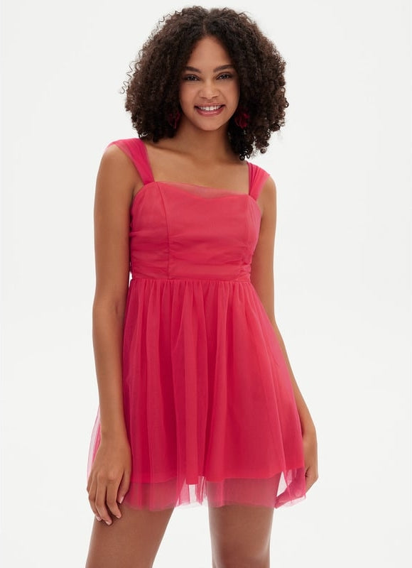Robe De Bal Tulle Fuchsia - gallery 6