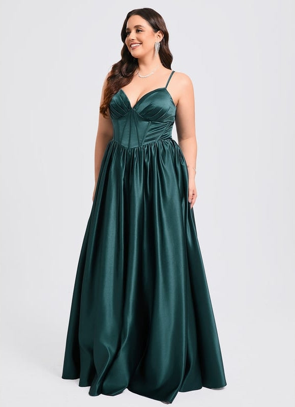 Robe De Bal Bal Satinée Profonde - gallery 9