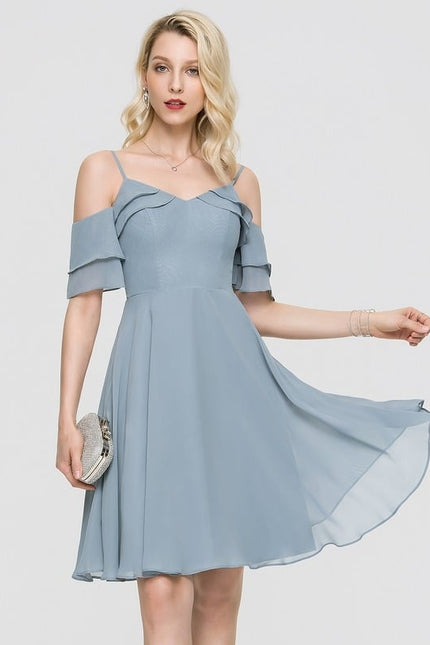 Robe De Bal Fluide Ciel - gallery 1