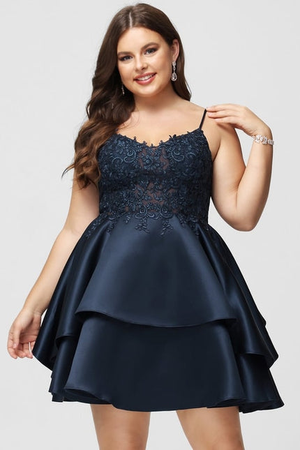 Robe De Bal Satinée Courte - gallery 9